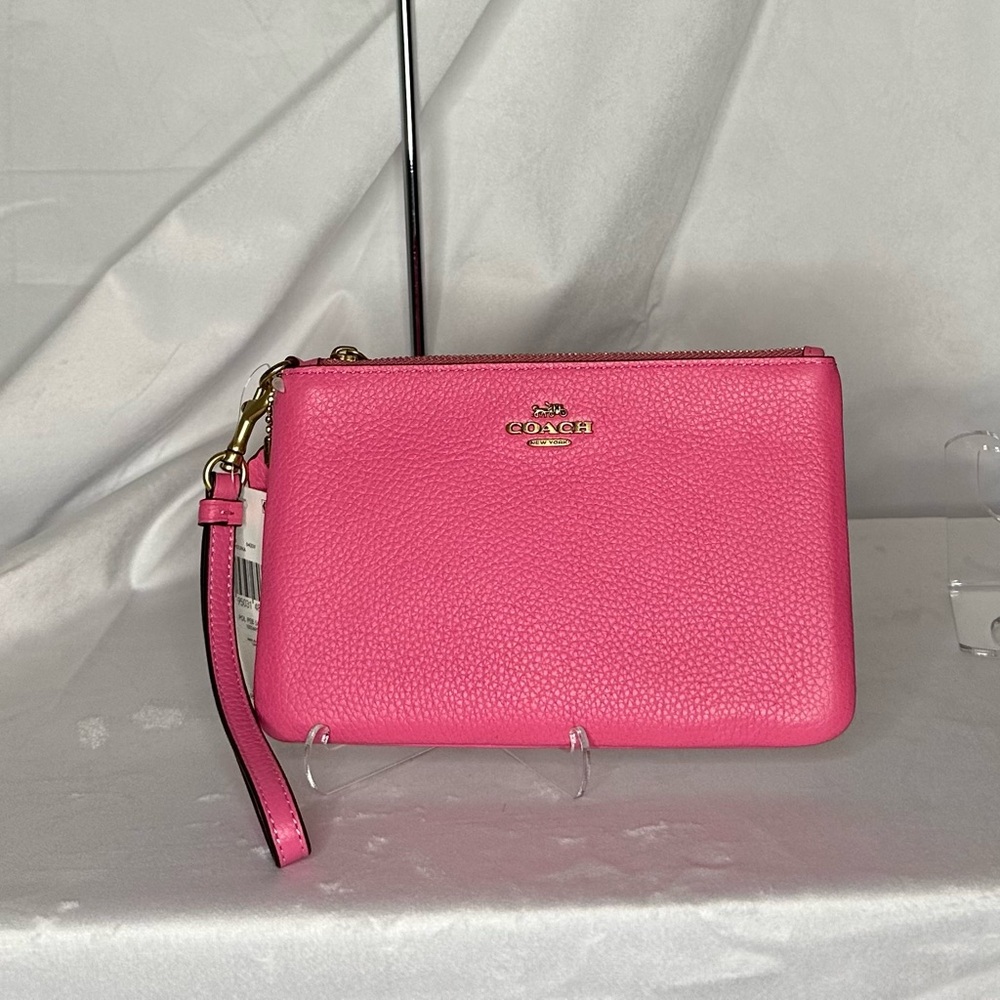 Coach Petunia Leather Wristlet